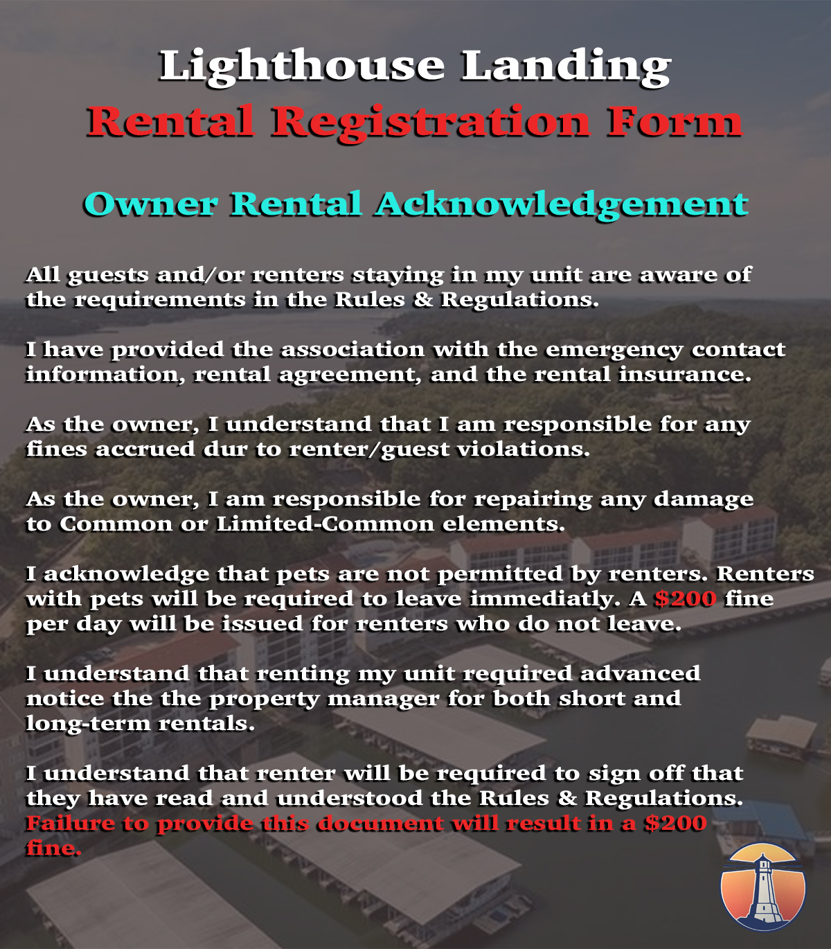Rental Registration Form